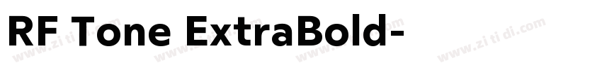 RF Tone ExtraBold字体转换